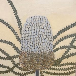 Oil painting of Banksia Flower